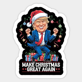 TRUMP DANCE MAKE CHRISTMAS GREAT AGAIN Sticker
